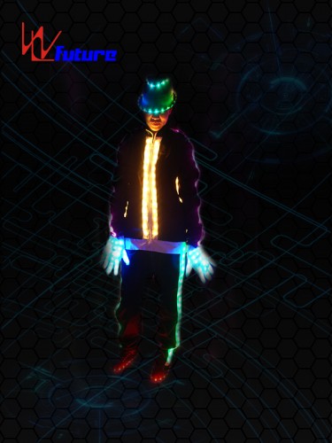 Supply ODM Future Adult Fiber Optic Led Dance Glowing Fiber Optic Costumes For Nightclub Dj Stage Performance
