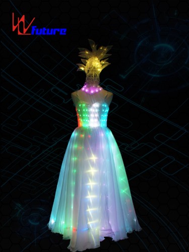 Factory Supply Rainbow Performance Wear Led Prom Dress Costumes For Events,Ballroom Dance Dress,Custom Led Costume