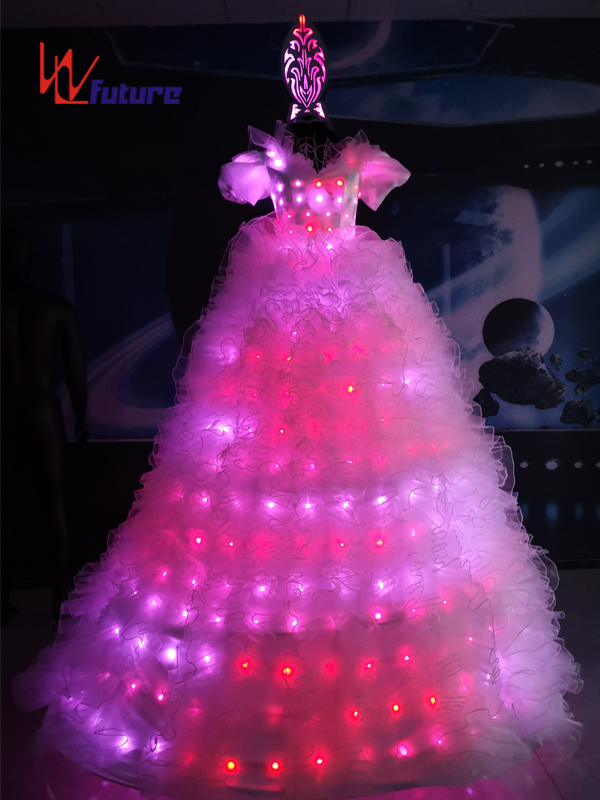 Future Neon Wedding Dresses LED Stitls Walker Costumes For Women WL-022 Featured Image
