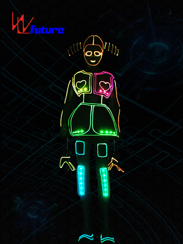 Well-designed Led Robot Lights -
 Full Color Fiber Optic Lovely Girl’s Dress Costume For Show WL-0236 – Future Creative