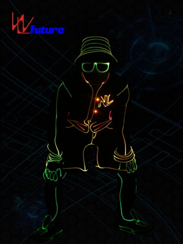 Glowing Sports Basketball Jacket Costumes,Neon Lights Suit WL-0253