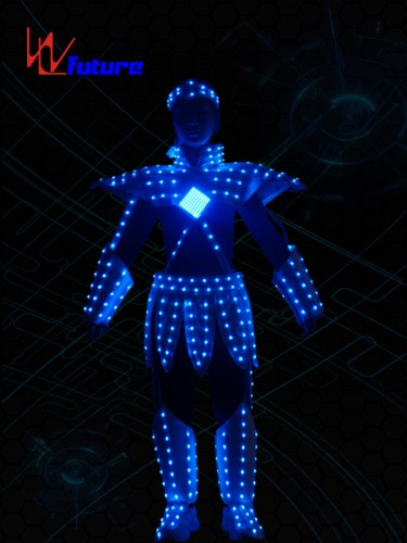 Wholesale Discount Costume Carnival Dancer Suits with Led Light Robot Led Performance EL Wire Costumes Party Favor Neon Rave Costume Party Supplies
