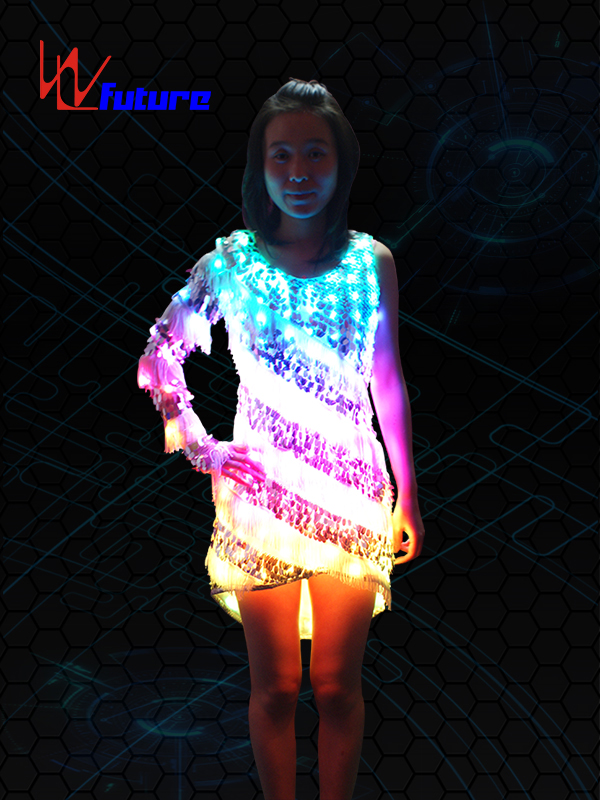 OEM/ODM Supplier Light Up Tron Suit -
 Sexy LED T-shirt,Light up Skirt WL-089 – Future Creative