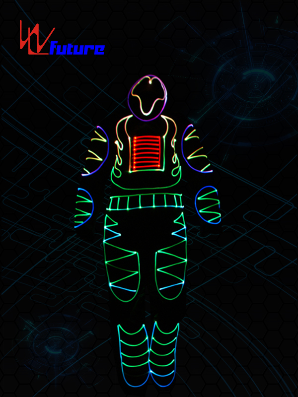 Factory For Tron Costume Men - Full Color Optic Fiber Light Costumes WL-092 – Future Creative