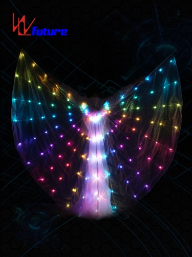 Professional China Holiday event project led isis wings belly dance light up wings costume