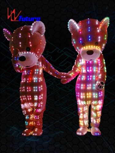 Custom Cartoon Mascot LED Teddy Bear Costume LED dance accesories WL-0228