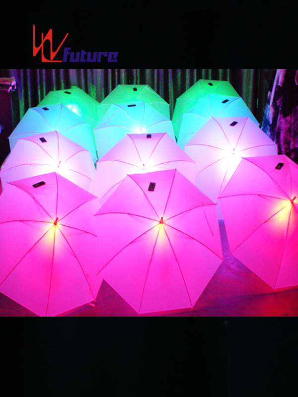 Beautiful Rainbow LED light up umbrella for stage dance show WL-084 Featured Image