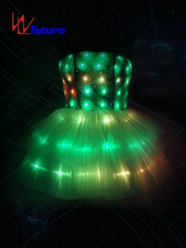 Factory source High Quality Fairy LED Angel Dress Dance Costume