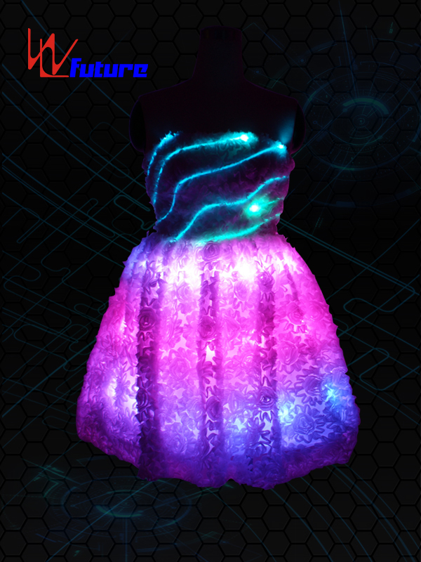 Discount Price Light Up Suit Dancers -
 Neon light Evening Dress LED Clothing WL-07 – Future Creative