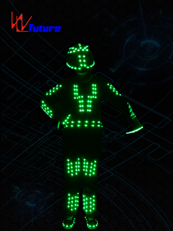 Good quality White Led Costumes - LED Robot Jumpsuit with Helmet WL-0158 – Future Creative detail pictures