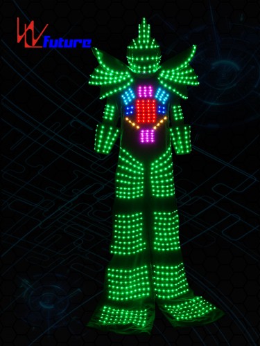 LED Stilts Walkers’ Robot Suit With 3D Cube Head WL-0131