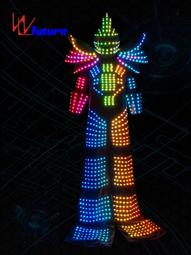 Professional China Led Lighting Robot Suit Multi Color Luminous Armor With Gloves Glasses