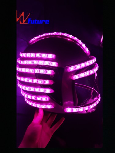 Hight quality LED light up helmet for stage dance show WL-0137