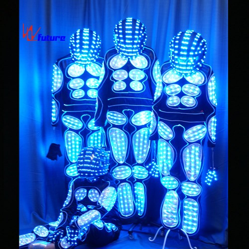 Programable LED Tron Dance Costume Glowing Robot Suit For Show WL-0152