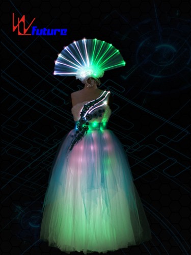 LED Gowns & Fiber Optic Prom Dress Costumes for performing WL-0174