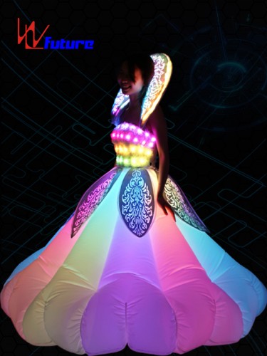 Custom Inflatable LED Dance Costumes, Light Up Rave Dress WL-0179