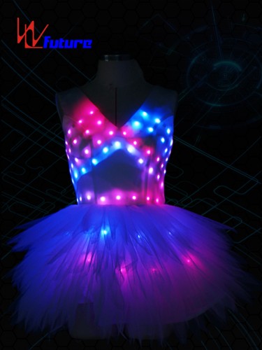 High Quality Led Luminous Wings Costume Glowing Women Lady Butterfly Wings Led Illuminated Dress Pas De Blue