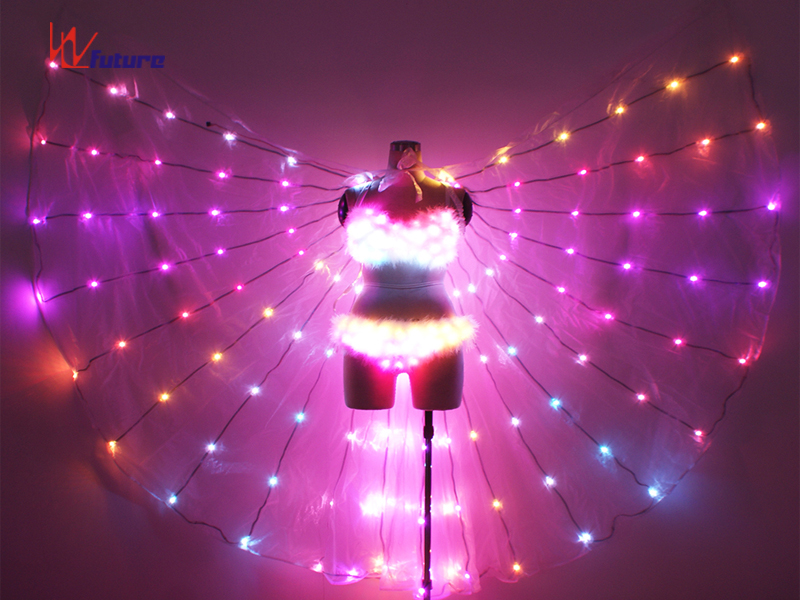 China Sexy LED light up bra and panty with LED Wings for Dance Performance  WL-0186 Manufacturer and Supplier