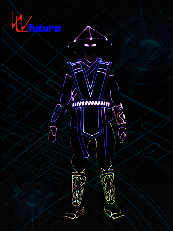 New Fashion Design for Led Costumes Dmx -
 Wireless Controlled Light Up Raiden Costumes Led Tron Dance Suit WL-0233 – Future Creative
