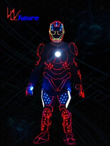 China High Quality Cool Tron Dance Led Iron Man Costume With Led mask