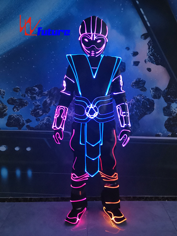 Future Glow In The Dark Suit Fiber Optic Costumes For Dance Show WL-0260 Featured Image