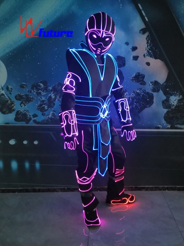 Future Glow In The Dark Suit Fiber Optic Costumes For Dance Show WL-0260