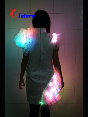 Beautiful Sexy White LED Dress Costume for Girl Party Event WL-042