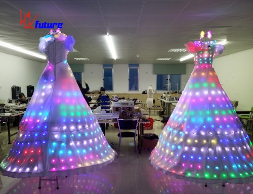 Full color LED Stitls Walker Dresses,LED Costumes For Women WL-055