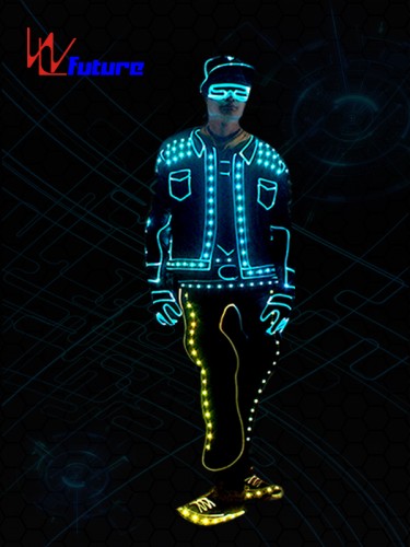 Future Wireless Control Got Talent Show LED Light Tron Dance Costume WL-0194A