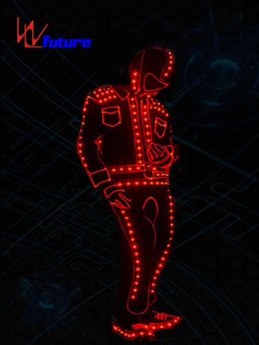 High Quality New Fashion LED Clothes Luminous Costumes Glowing Gloves Shoes Light Clothing Men Masks