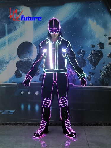 Programmable LED Light Dance Costumes Tron LED Suits WL-0204