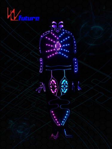 Fashion LED & Fiber Optic Tron Dance Costume With Mask WL-0217