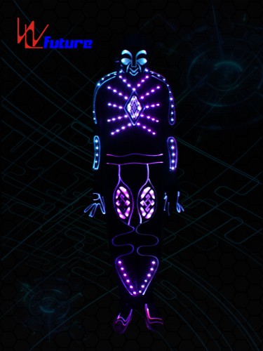Fashion LED & Fiber Optic Tron Dance Costume With Mask WL-0217