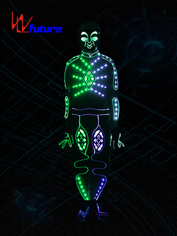 Fashion LED & Fiber Optic Tron Dance Costume With Mask WL-0217 Featured Image