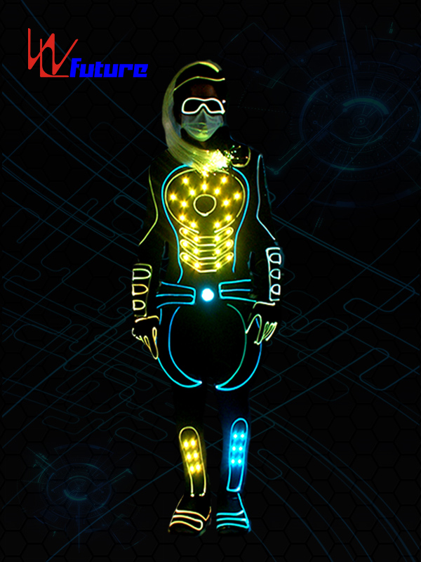 Factory best selling Dj Led Robot - Future LED light up suit & hair dance performance wear WL-0252 – Future Creative