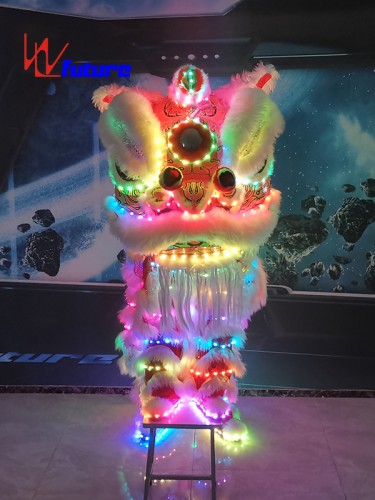 Chinese traditional handicraft LED lion dance costume for show WL-0259