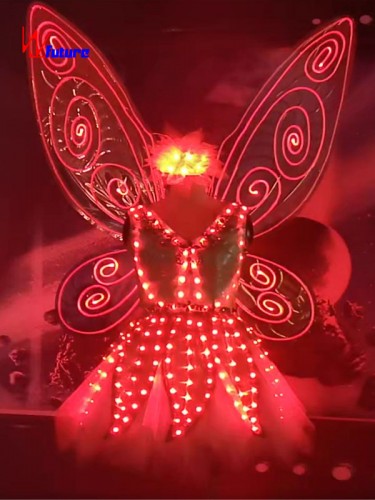 LED Butterfly Fairy Dress Flower Costumes for Entertainment WL-0295