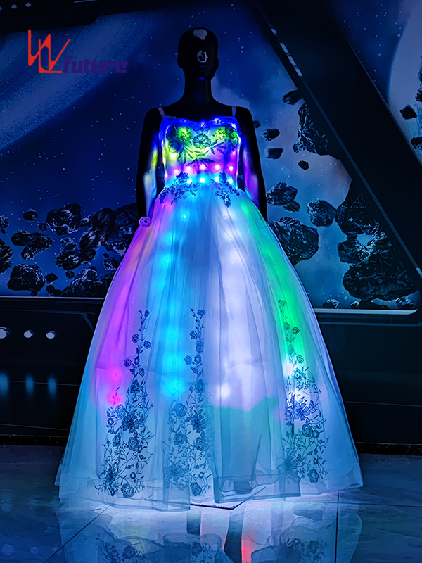 Factory wholesale Led Shoe Customize -
 Beautiful and elegant LED light up wedding dress WL-313 – Future Creative