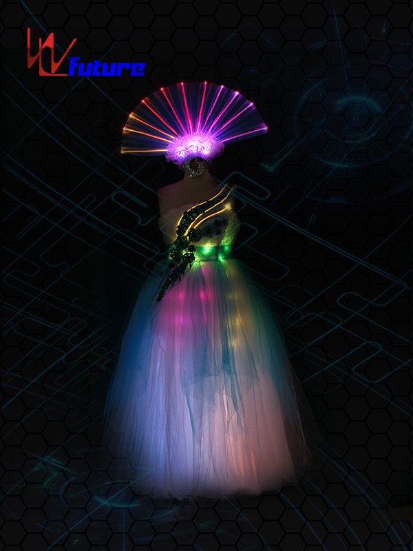 Special Price for Hip Hop Dancers With Led Costumes - Rainbow LED&Fiber Optic Dress WL-0174 – Future Creative