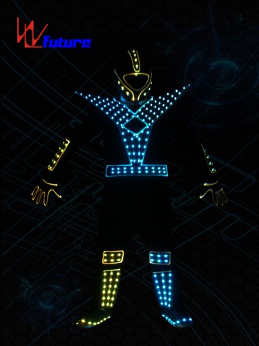 Programable LED Luminous Jumpsuit Costume With Helmet WL-0176