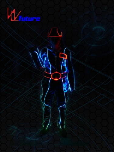 Safety Light up Fiber optic Costume with Hat WL-065