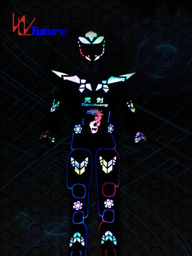 Professional China Avid Guetta LED Robot Costume EL Wire Clothing LED Suit LED Dress