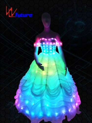 New Design Hot Sale Fiber Optic Wedding Dress,Led Wedding Dress,Light Up Wedding Dress