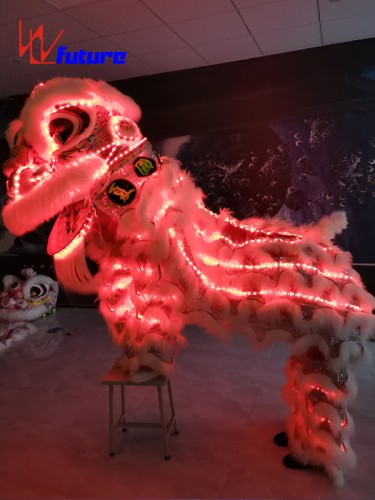 Chinese Professional LED Lion Dance Costume for Festival Party Carnival