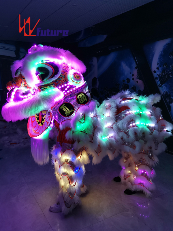 Chinese Professional 2020 hot salel led lion dance costume cosplay glowing clothes for Adult Featured Image