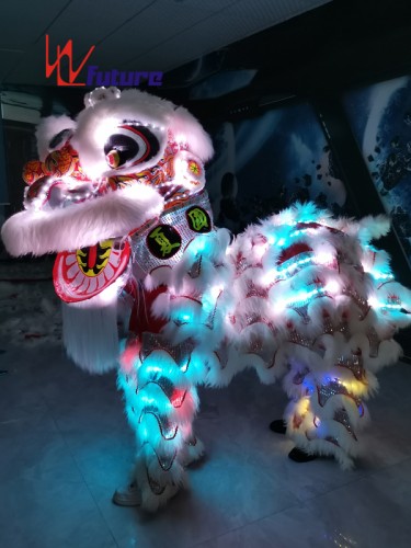 Chinese Professional 2020 hot salel led lion dance costume cosplay glowing clothes for Adult