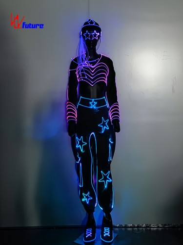 DMX512 Wireless Control LED TRON Girls Dance Costume WL-0332