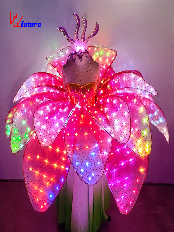 Beautiful LED Dance Flower Cosutme Carnival LED Light Up Petals Outfit WL-0334 Featured Image