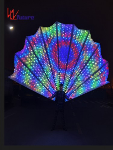 Big LED Pixel Peacock Fan Tail Smart Costume LED Backpack WL-0294