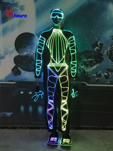 Programmable Street Show LED Costumes Event Use LED Suits WL-0312
